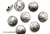 "Pewter Beads" / 12MM Coin,Antique Silver