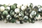 Gemstone Bead, Light Tree Agate, Round, 8MM