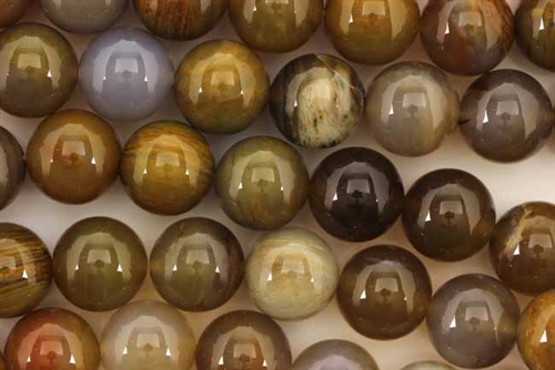 Gemstone Bead, River Agate, Round, 10MM