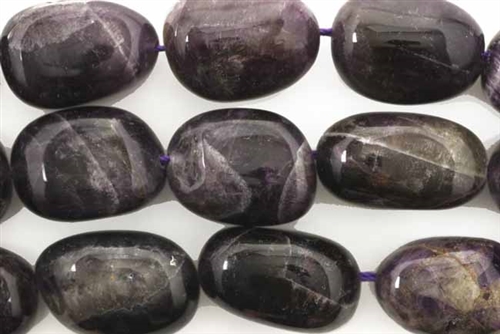 Gemstone Bead, Amethyst, Nugget, 23MM