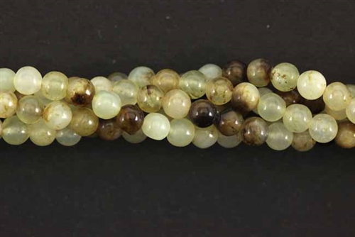 Gemstone Bead, Antique "Jade", Round, 4MM