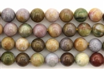 Bead, Gemstone, Light, Fancy Jasper, India Agate, Round, 8MM