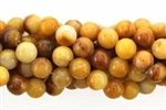 Gemstone Bead, Brown Agate, Round, 8MM