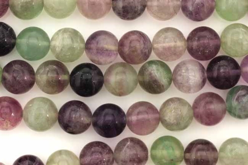 Gemstone Bead, Green Fluorite, Round, 10MM