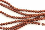 Gemstone Bead, Brown Goldstone, Round, 4MM