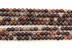 Gemstone Bead, Red Artistic Jasper, Round, 4MM