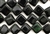 Gemstone Bead, Green Goldstone, Rhombus, 12MM