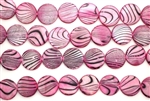 Mother Of Pearl / Pale Pink 15MM Flat Round