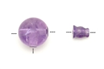 Bead, Gemstone, Buddha, Guru, Amethyst, 16MM