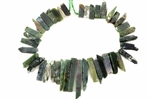 Gemstone Bead, Fancy Jasper, India Agate, 50MM, Graduated Stick, Slab