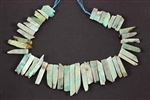 Amazonite, Gemstone Bead, Graduated Stick, Slab