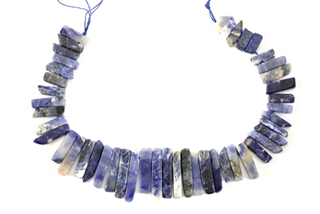 Sodalite Gemstone Bead / Graduated Stick,Slab