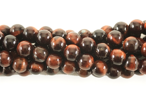 Gemstone Bead, Tiger Eye, Round, 6MM