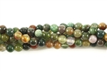 Bead, Gemstone, Fancy Jasper, India Agate, Round, 4MM