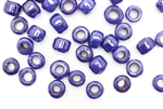 Bead, Crow, Pony, Glass, India, Vintage, 9MM x 7MM, Dark Blue