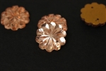 Vintage West German Sew On Rhinestone / Faceted Flower 15MM