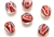 Lampwork Glass Bead / 12MM Round,Crystal,Red