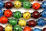 Animal & Character Lampwork Glass Bead / 12MM Lady Bug