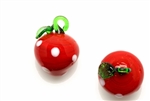 Fruit & Vegetable Lampwork Glass Beads / 30MM Strawberry