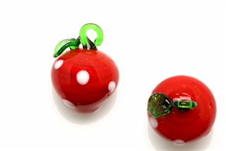 Fruit & Vegetable Lampwork Glass Beads / 30MM Strawberry