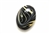 Lampwork Glass Bead / 30MM Oval,Black Caramel Swirl