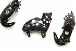 Animal & Character Lampwork Glass Bead / 29MM Cat,Black