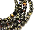 8MM Millifiore Bead / Round Black