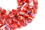 8MM X 8MM Millifiore Bead / Cube Red