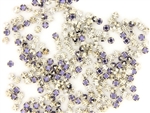 Vintage Swarovski Rose Montee / Lilac 4MM