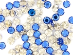 Vintage Swarovski Rose Montee / Sapphire 9.5MM