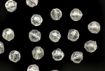 Vintage Nailhead / Faceted Round 5.5MM Crystal lustre