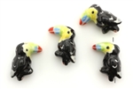 Porcelain Beads / Toucan 21MM Jet