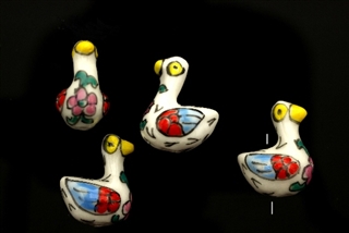 Porcelain Beads / Chicken 19MM White