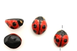 Porcelain Beads / Ladybug 17MM Red