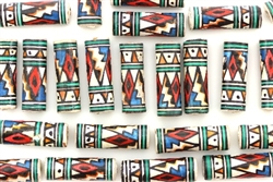 Vintage Peruvian Ceramic Beads