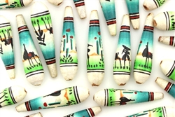 Vintage Peruvian Ceramic Beads