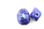 Porcelain Beads / Boulder 30MM Blue