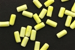 Porcelain Beads / Tube Yellow 10MM