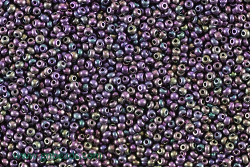 12/0 Seed Bead,Vintage Czechoslovakian Seed Beads, Purple Iris
