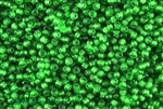 9/0 Seed Bead,Vintage Czechoslovakian Seed Beads, Matte, Clear Green