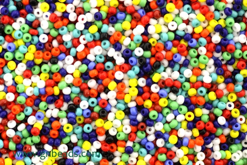 11/0 Seed Bead,Vintage Czechoslovakian Seed Beads, Multi Color