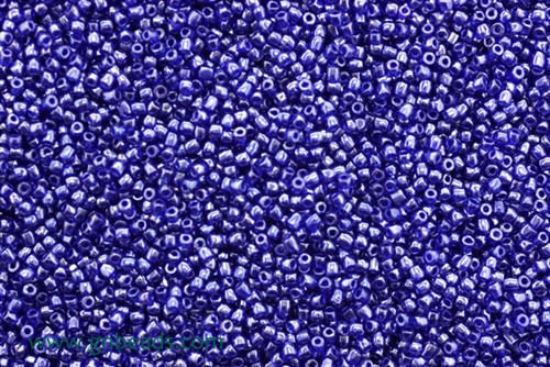 14/0 Seed Bead,Vintage Czechoslovakian Seed Beads, Lustre, Blue