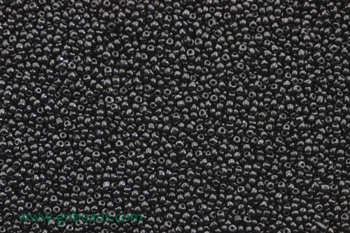15/0 Seed Bead,Vintage Czechoslovakian Seed Beads, Black