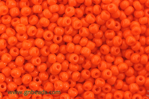 6/0 Seed Bead,Vintage Czechoslovakian Seed Beads, Orange