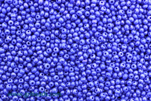 11/0 Seed Bead,Vintage Czechoslovakian Seed Beads, Lustre, Blue