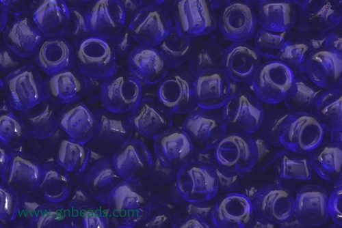 1/0 Seed Bead,Vintage Czechoslovakian Seed Beads, Cobalt Blue