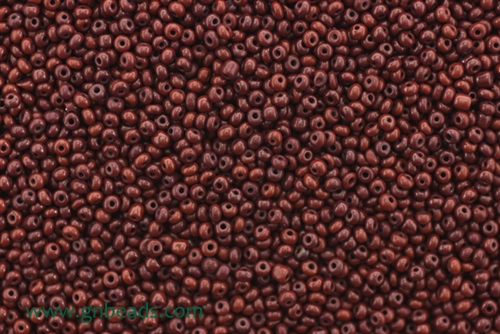 12/0 Seed Bead,Vintage Czechoslovakian Seed Beads, Reddish, Brown