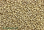 Seed Bead, 10/0, Vintage, Czechoslovakian, Light Gold