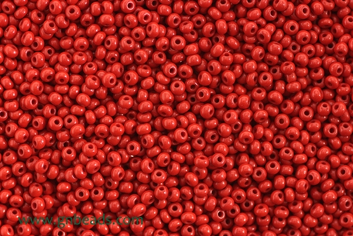 10/0 Seed Bead,Vintage Czechoslovakian Seed Beads, Medium Red