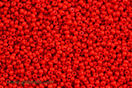 10/0, Seed Bead, Vintage, Czechoslovakian, Seed Beads, Bright Red